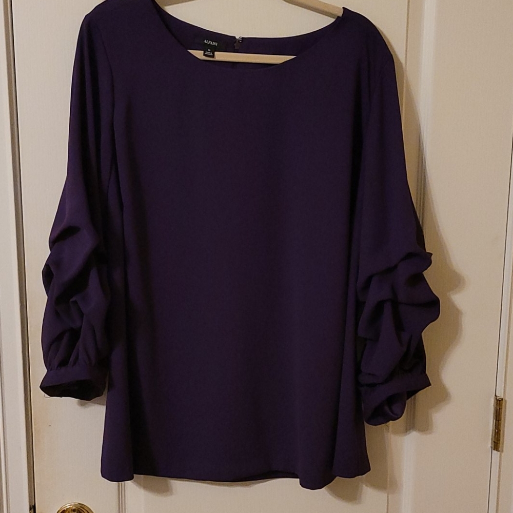 Alfani plus size 3x purple top